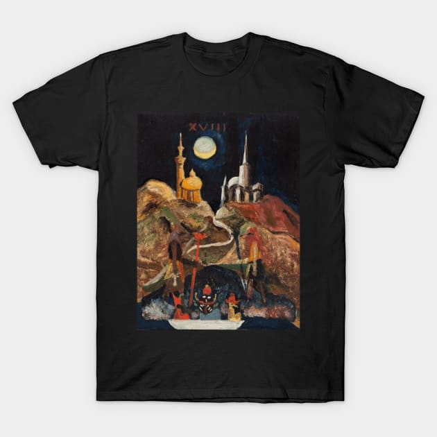 Aleister Crowley Art - The Moon. T-Shirt by OriginalDarkPoetry